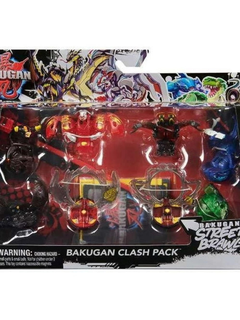 Bakugan Street Brawl Clash Pack 6-Pack Action Figure Set